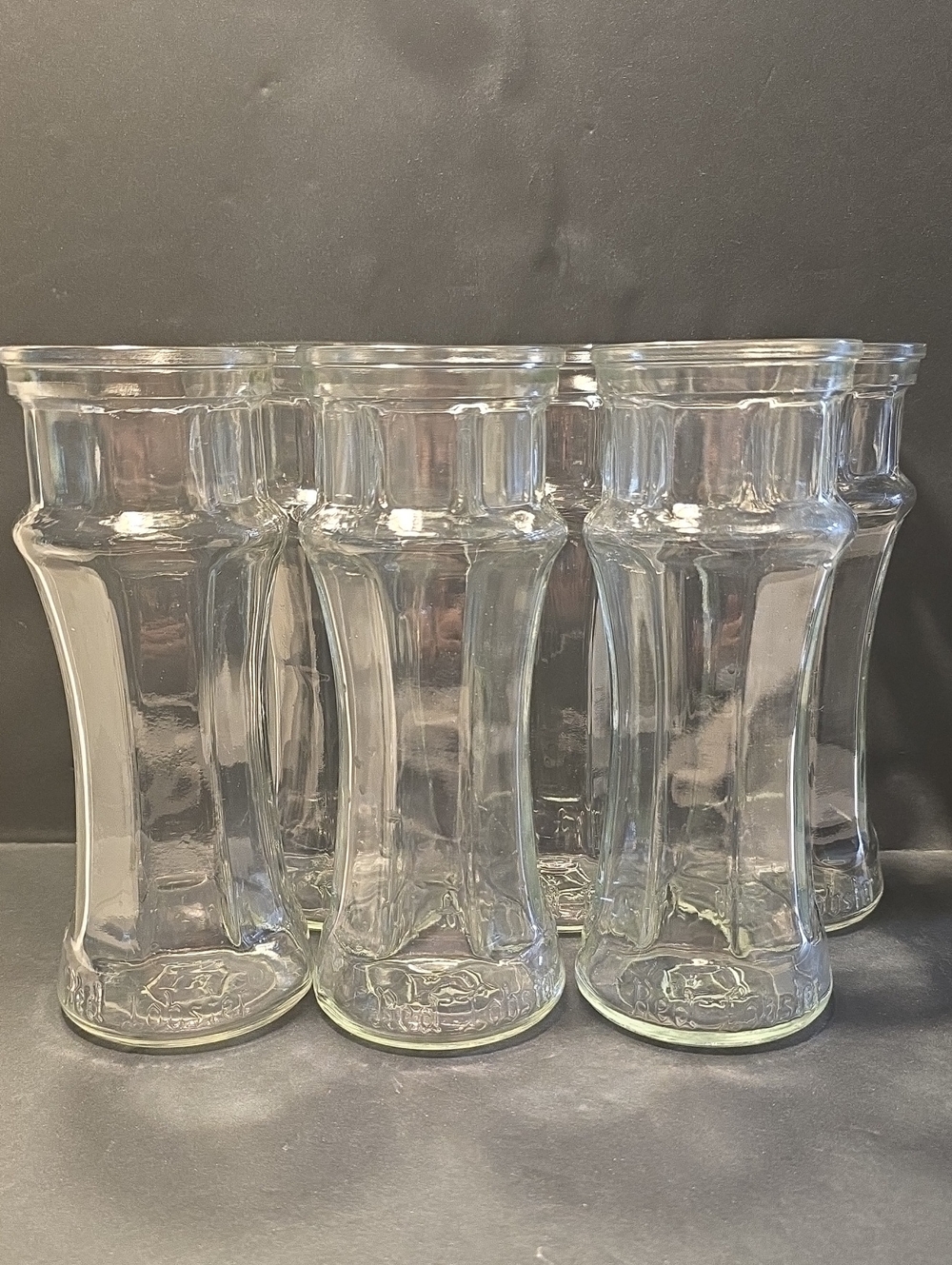 Set of 6 Vintage Red Lobster Lighthouse Glasses